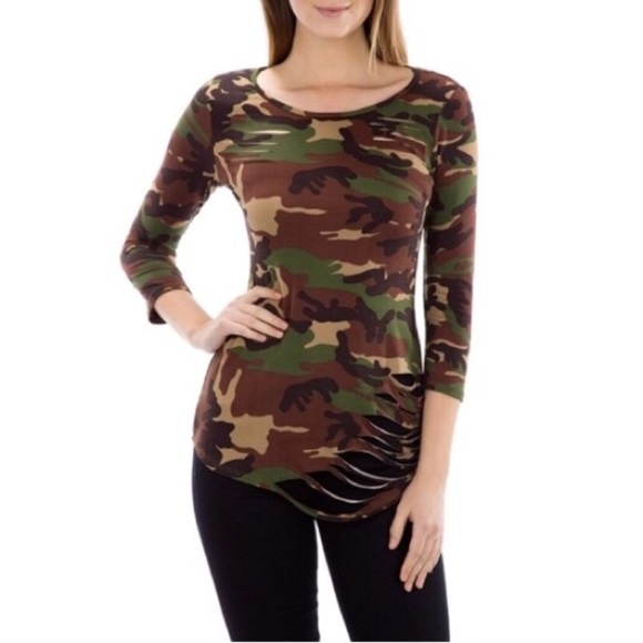 Camouflage Destroyed T-shirt - Picture 3 of 5